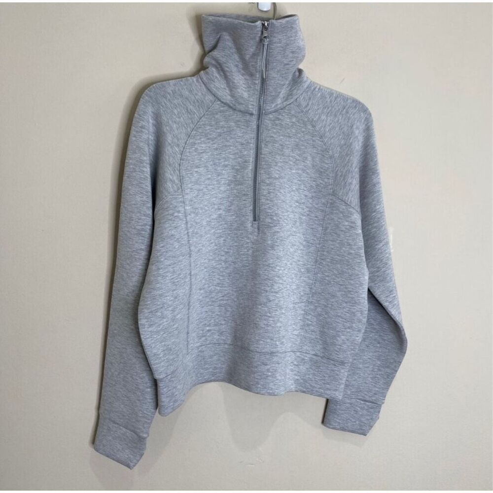 Spanx NWT AirEssentials size 1X Half zip gray sweatshirt style 50346 plus size - Picture 7 of 15
